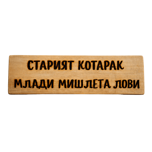 Старият котарак млади мишлета лови