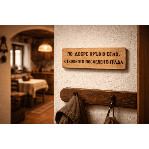 По-добре пръв в село, отколкото последен в града