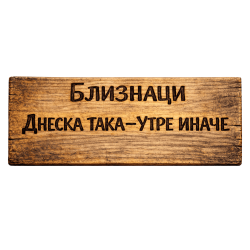 Днеска така - утре иначе