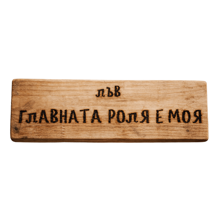 Главната роля е моя